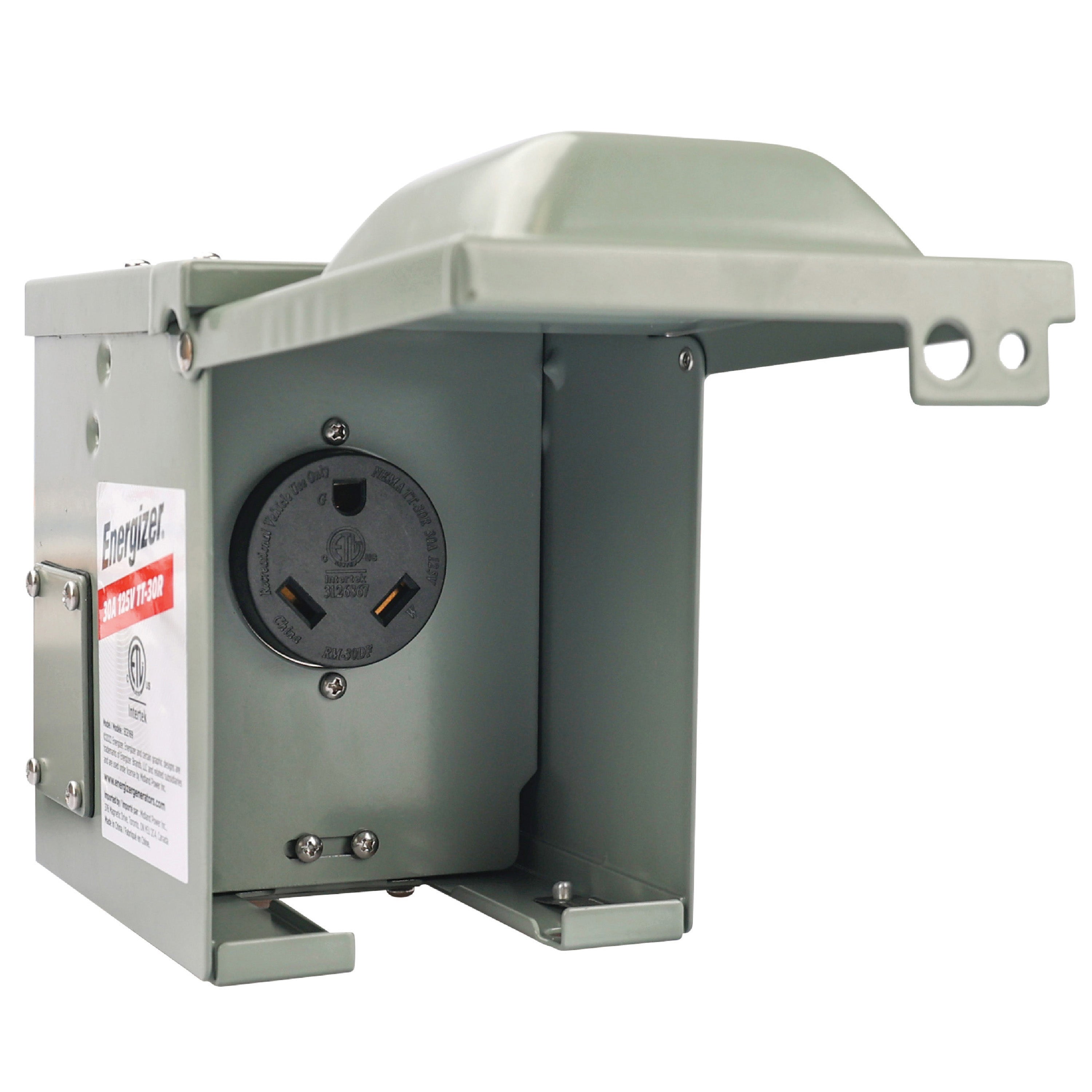 Energizer 30A ECE169 Outdoor Outlet Box for EV and RV Vehicles 125V TT ...