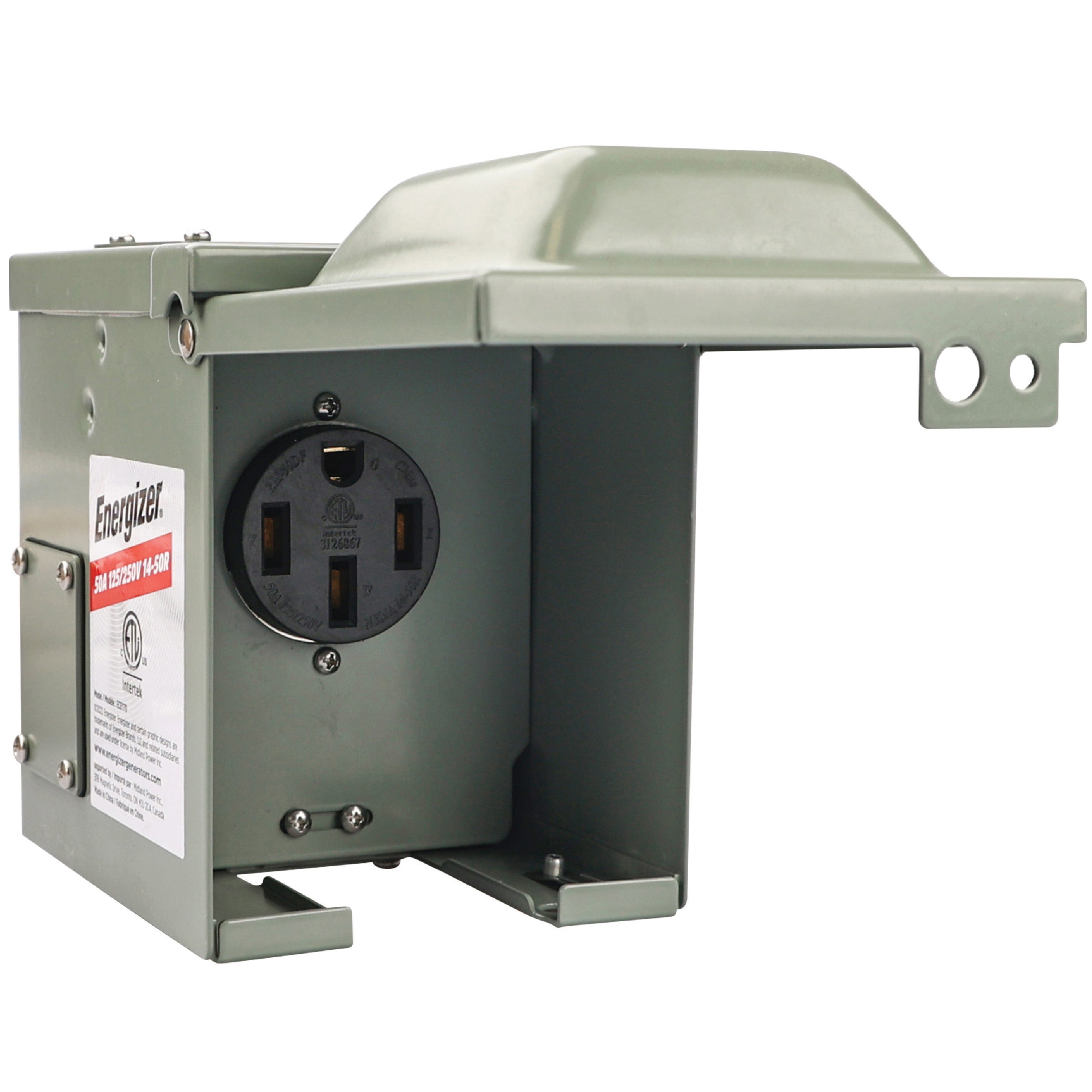 Outlet Code Generator Energizer 50A ECE170 EV Rated Outdoor Outlet Box for EV and RV Vehicle ...